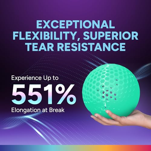 Image of OVERTURE TPU High Speed Filament 1.75mm Flexible Roll, 95A Soft 3D Printer Filament, 1kg Spool (2.2 lbs), Fit Most FDM Printer (HS TPU Luminous Green)