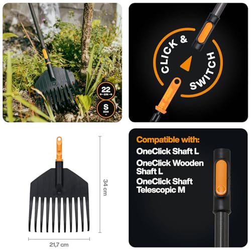Fiskars OneClick Small Leaf Rake miniatura 2