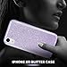 MATEPROX Compatible with iPhone XR Case Glitter Slim Shiny Sparkle Crystal Bling Cover Cute Girls Case (Purple)