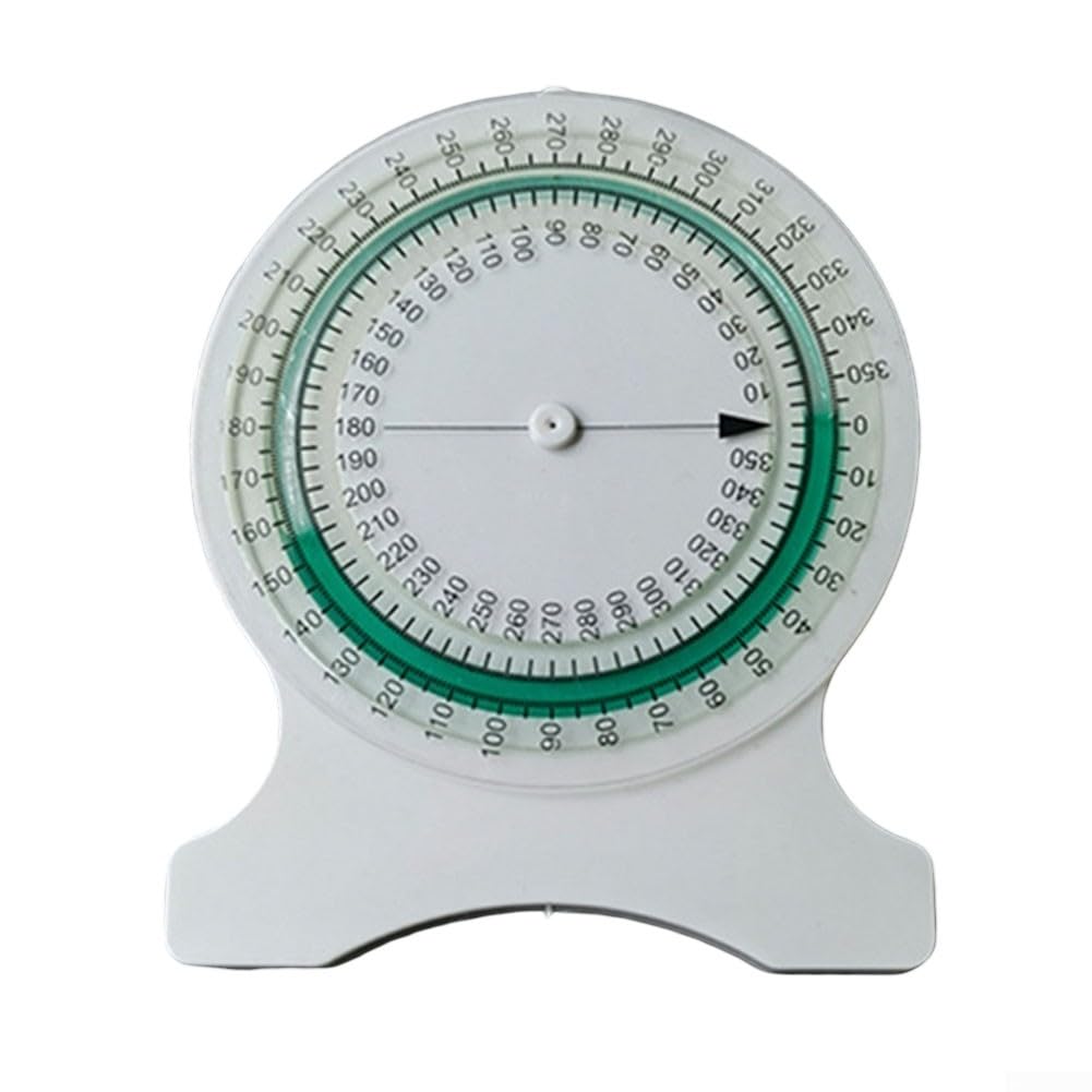 360° Clear Protractor Physical Therapy Joint Range of Motion Measurement Tool with Bubble Inclinometer – Accurate Goniometer for Spinal and Physical Therapy Assessment(green)