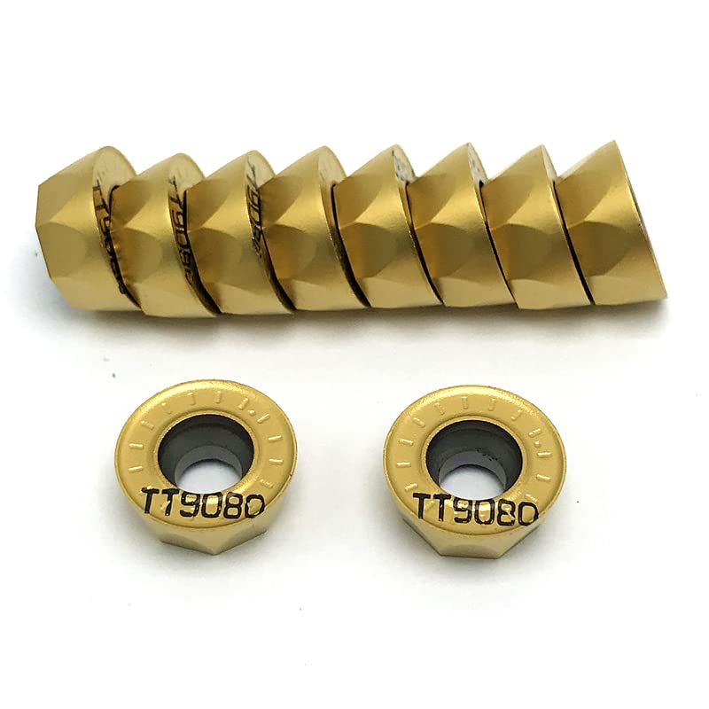 Set de 10 insertos de carburo RPMT1204 M C TT9080 para fresado miniatura 2