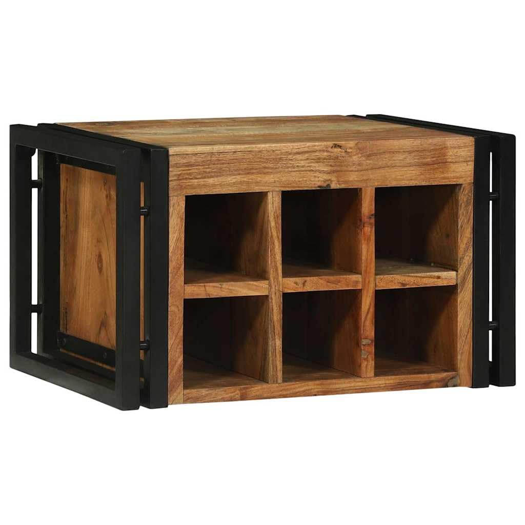 Étagère à vin compacte 46 cm | Support bouteille stable pour organiser vos spiritueux