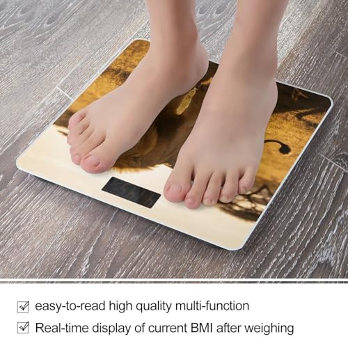 Báscula digital de baño con pantalla LED y vidrio templado miniatura 5