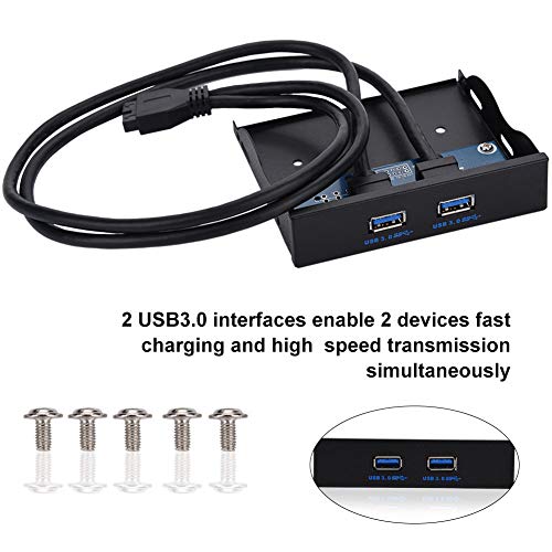 Extension Multiport USB 3.0 Panneau Avant Double Interface Rapide 19 Broches - 2