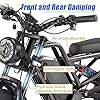 AKEZ 1500W Electric Bike,Peak 3000W 35MPH Al Alloy Electric Dirt Bike for Adults,48V 18AH Removable Battery Electric Mountain Bike,20'' Fat Tire Commuter Ebike,7Speed,with Hydraulic Brake(BK 1 BTY) #1