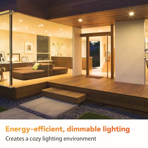 Image of TJOY 24 Pack BR30 Flood Light Bulb Indoor, Soft White Recessed Light Bulbs