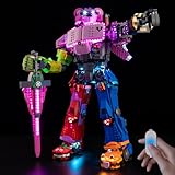 BrickSoul LED Light Up Kit Compatible with Lego Fortnite Mecha Team Leader 77078 Building Set for Adults, Upgraded Touch Version with Brightness Adjustment, Lights Accessories Set, Not Model