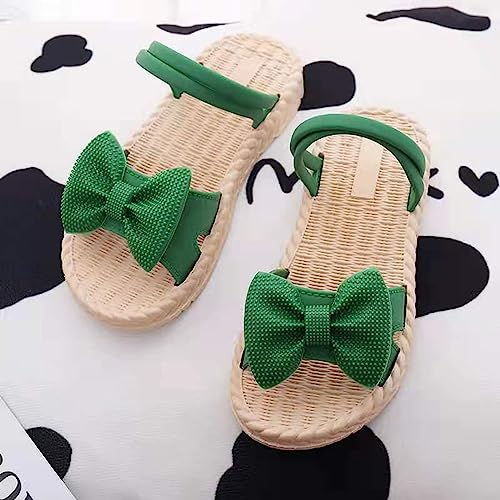 Toddler Kids Infant Girls Soild Bowknot Princress Shoes Soft Sole Non Slip First Walkers Prewalker Soccer Slide Sandals2