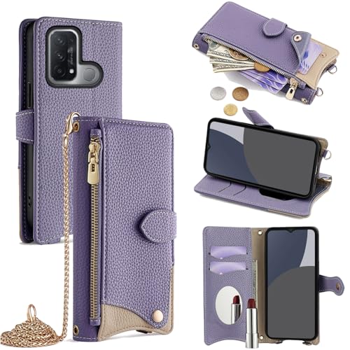 For OPPO Reno 5A �P�[�X �蒠�^ �V�����_�[ For �I�b�|���m 5A �J�o�[ ���z�^ ���|�� ��+�c 2�|���� �΂߂��� ���ϋ��t�� ������� �W�b�p�[���K���� �J�[�h���[ ���u�� �����O�X�g���b�v �ω��� PU���U�[ �h�w�� ���ϋv�� 