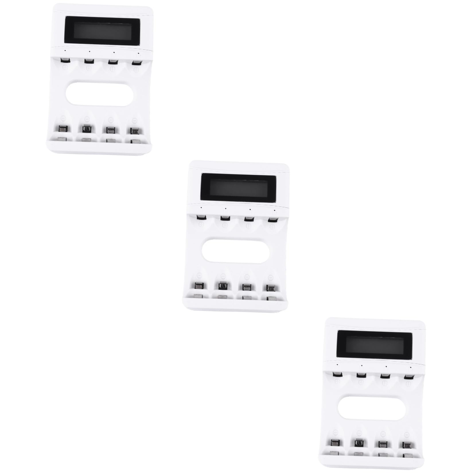 Housoutil 3 Piezas Cargador Banco energía batería Recargable baterías c Recargables d Recargables Portable Charger carregador Cristal liquido baterías NiMH c02 Abdominales