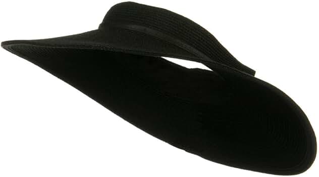 Jeanne Simmons UPF50+ Crownless 4 Inch Wide Brim Visor