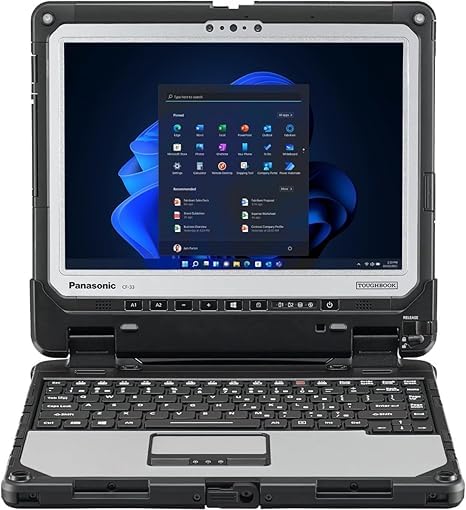 Panasonic Toughbook CF-33 MK1 Rugged 2-in-1 Intel Core i5-7300U up to 3.5GHz 12-inch QHD Touchscreen + Digitizer 16GB RAM 256GB SSD 4G LTE Premium Keyboard Windows 11 Pro Silver (Renewed)