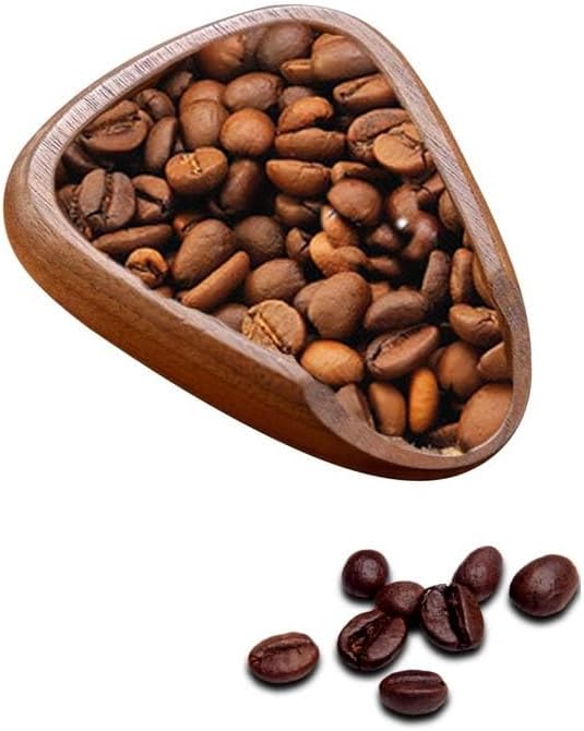 Wooden Coffee Bean Dosing Cup,3.94 inch,Weigh Coffee Bean Container, Loose Leaf Tea Vessel,Chinese Tea Scoop Kongfu Tea Spoon