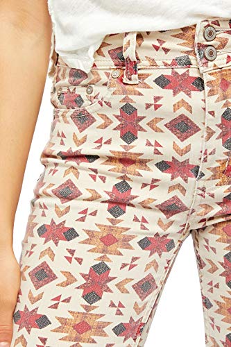 Free People Wild Child Skinny Printed Jeans Size 28 Multi4