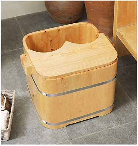 Cubeta de Madera para Baño de Pies Spa y Pedicura miniatura 4