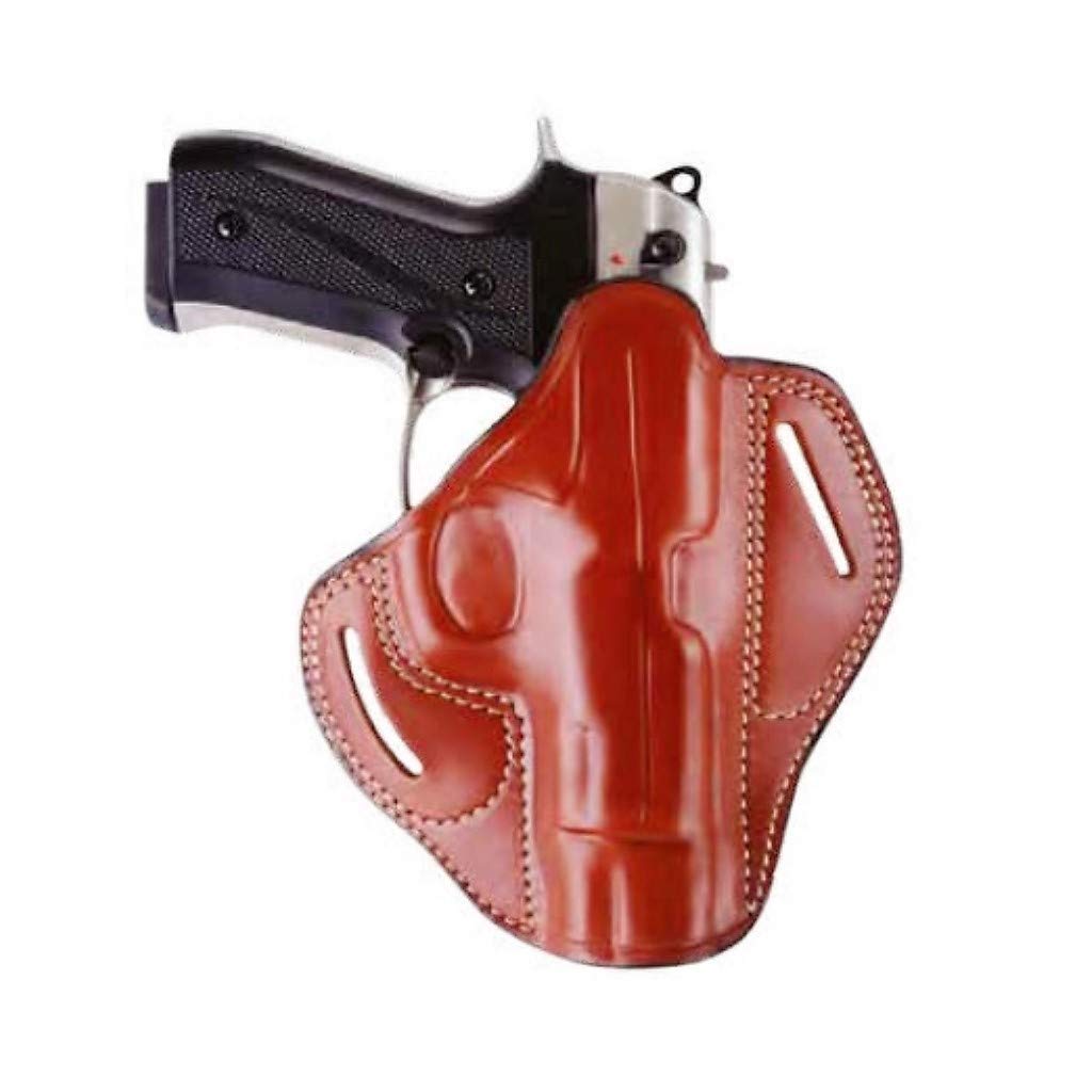Leather OWB Holster for Walther P99/Glock 17-19-26-43/Colt 1911 5"/ SW 5906/CZ75/Beretta 92-92F-92FS/Sig P226-P229-P320/Springfield XDS 3.3"/Jericho 941/Ruger LC9
