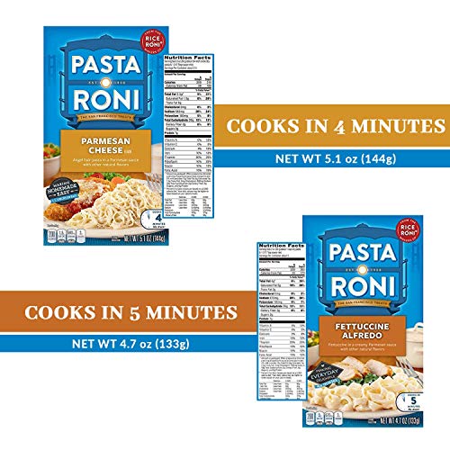 image for Pasta Roni Variety Pack of 8 Pasta Side Dishes Bundle Fettuccine Alfre