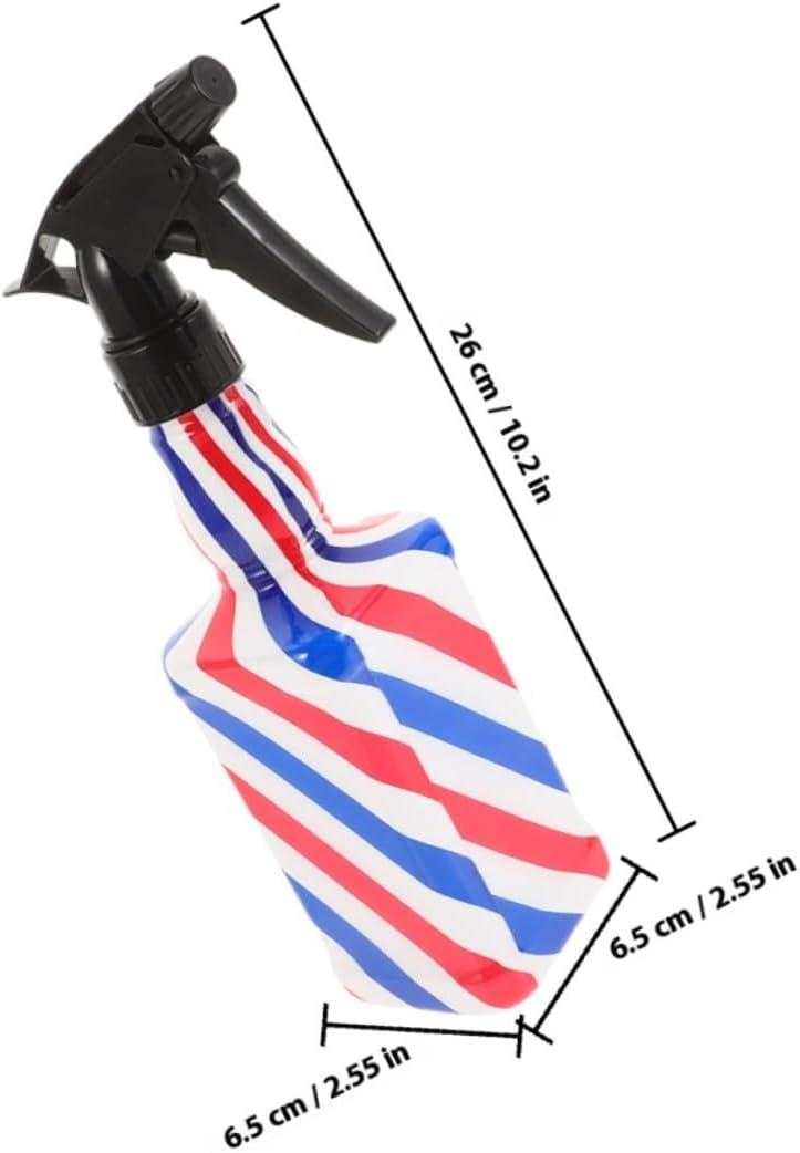 VALICLUD 2pcs Hand-press Water Spray Bottles for Hair with Fine Mist Nozzle, Refillable Red and White Blue Sprayers Suitable for Salon Styling and Plant Care