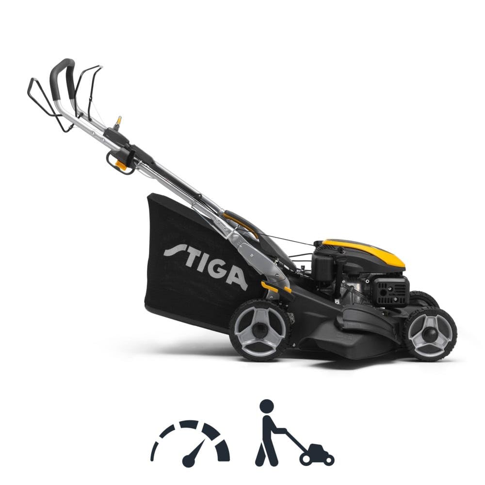 STIGA Twinclip 950 V Tondeuse Thermique 196 CC, 48 cm – Système 4-en-1, Lame Twinclip Brevetée – Pelouses jusqu'à 2 000 m²