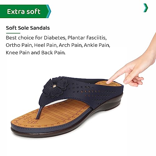 Image of ORTHO JOY Fancy doctor slippers | Soft chappal for women | Comfortable Footwear for women