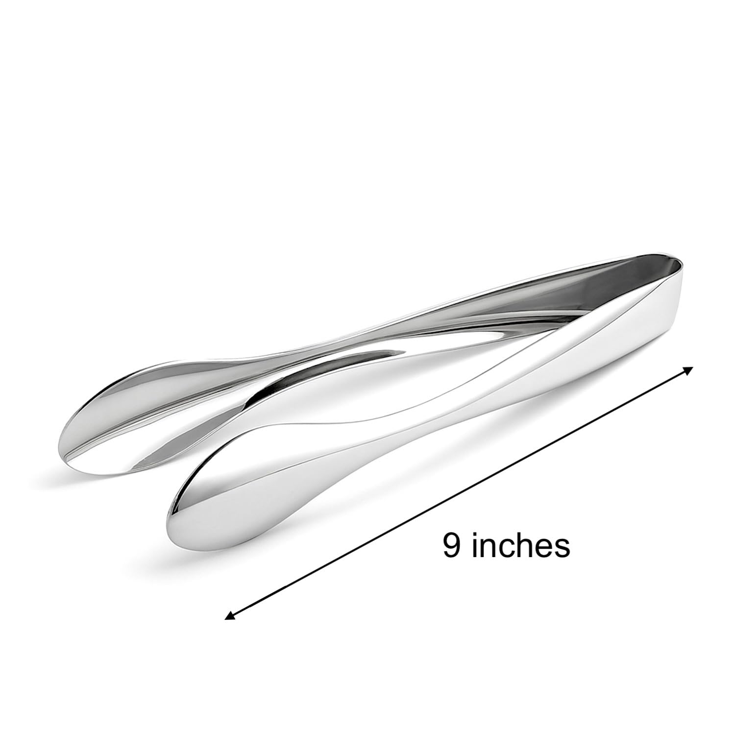 Stainless Steel Serving Tongs - 9 Inch Large -2 Stainless Steel Serving Tongs - 9 Inch Large -2