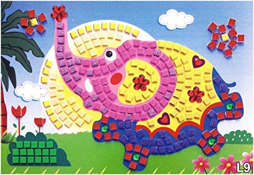 Lizipai Adesivo a Mosaico Arte per Bambini Puzzle
