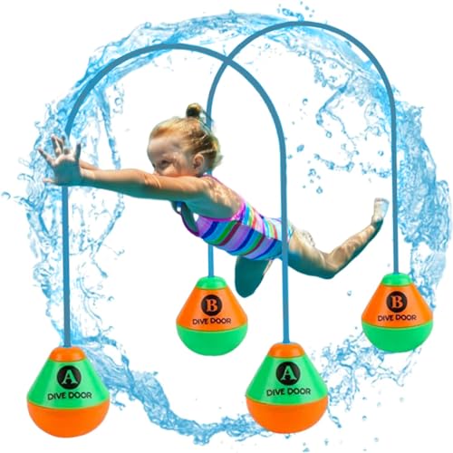 2 Stück Tauchtüren Tauchspielzeug für Kinder ab 5 6 7 8 9 10,Schwimmbad Spielzeug,Unterwasser Tauchtüren Pool Spielzeug Wasserspielzeug für Jungen Mädchen Kinder Sommer Geschenk Tauchen Lerne Training