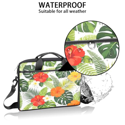 Bolsa para laptop con hojas coloridas 15 pulgadas miniatura 3