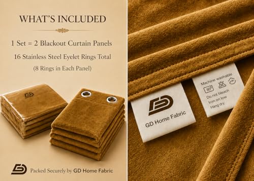 Image of Velvet Curtains | Heavy Soft Premium Velvet Drapes for Bedroom and Living Room | Semi Light Blocking, Thermal Insulated and Noise Reducing Window Panels | 5 Feet, Set of 2 (Brown)