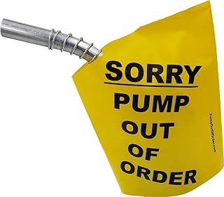 Sorry Pump Out of Order Service Gas Cover Reusable Nozzle Hood Bag (12 Pack, Yellow)