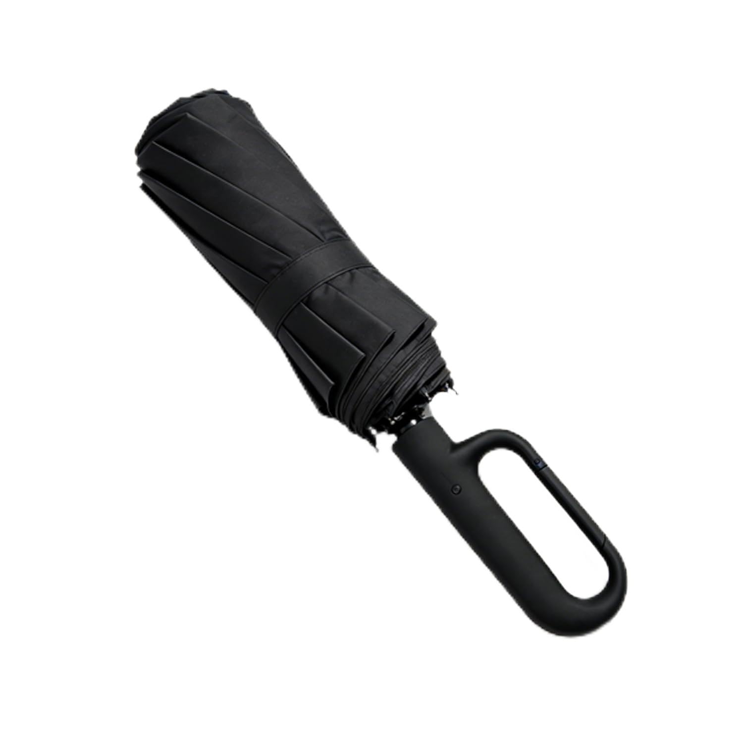 Windproof Umbrella, Compact Reverse Folding with Carabiner Handle, UV & Rain Protection Travel Umbrella for Women Men Daily Commute-image-42