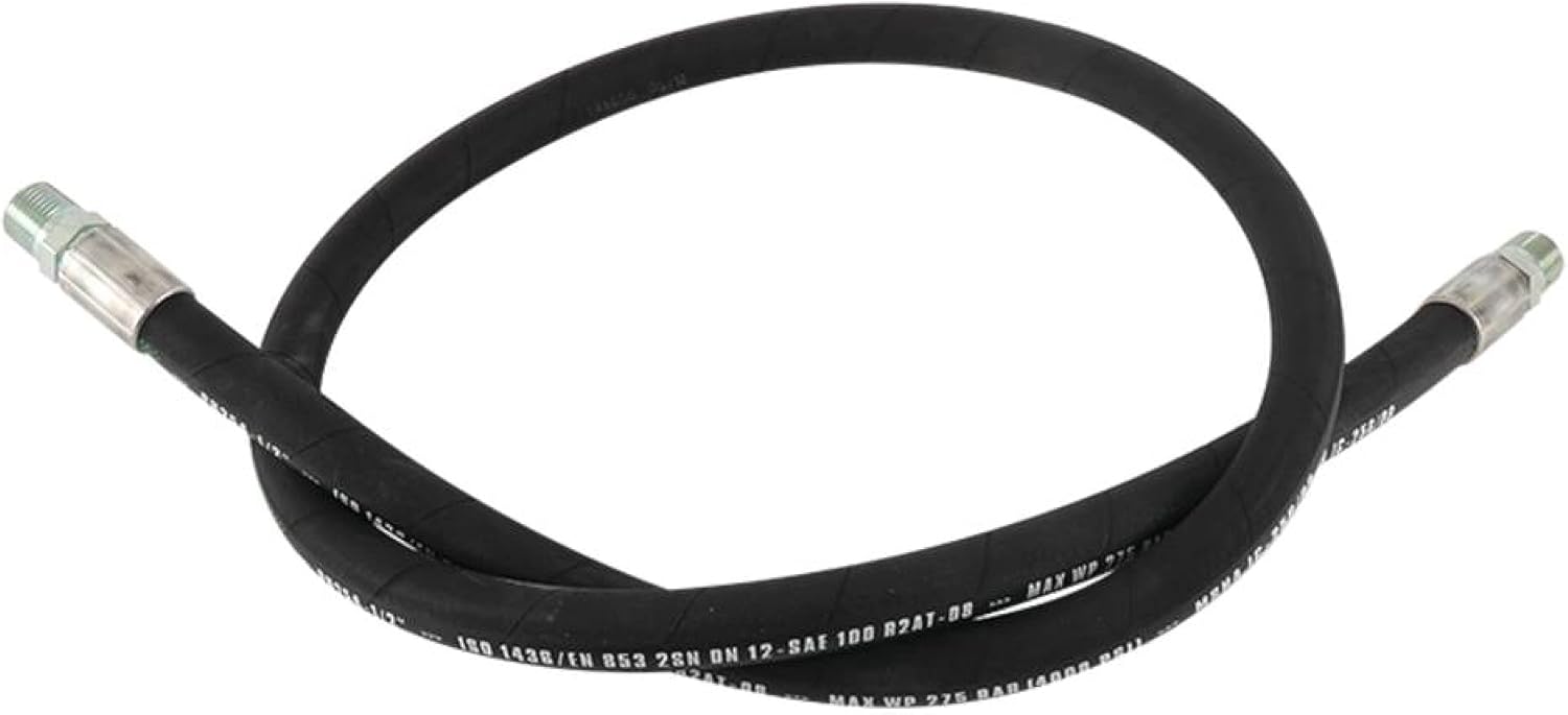 Complete Tractor 3001-0105 Hydraulic Hose Compatible with/Replacement for Tractors - 1/2" x 36" SAE 100 R2AT 2 wire Hydraulic hose assembly (4000 psi)