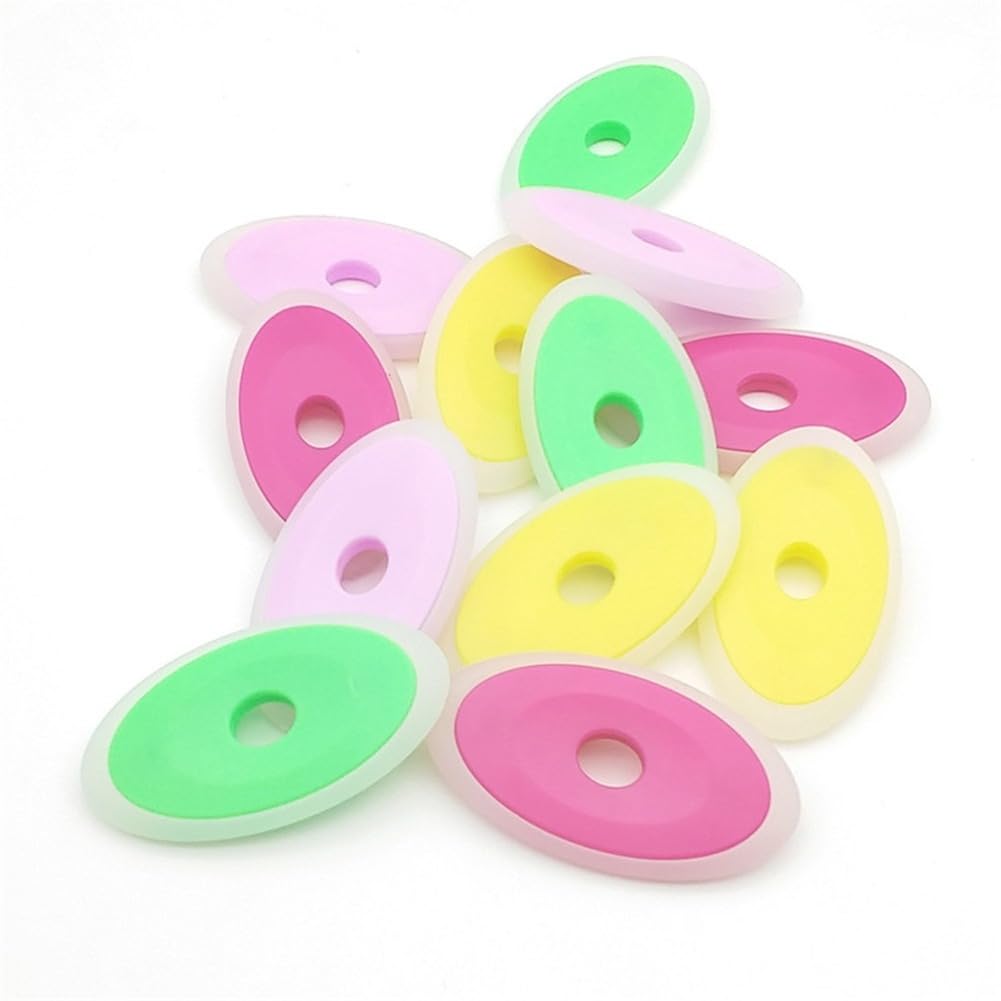 Gomme Per Penna Cancellabili 30 Pezzi - Gomme Ovali Verdi Per Ufficio E Scuola - Foto 5