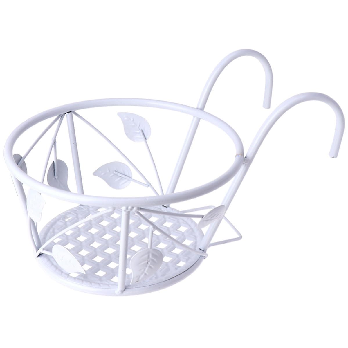 Estante decorativo para macetas en ventana y balcón con soporte de hierro colgante