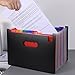 Septpenta Accordian File Organizer, 24 Pockets Large Capacity Expanding File Folders, Portable Monthly Bill Receipt Organizer, Categorized Storage for Office, School, Business and Home Use