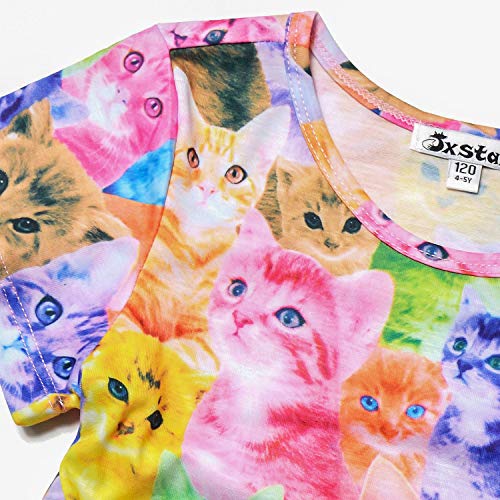 Unicorn Dresses for Girls Summer Swing Short Sleeve Casual Clothes for Kids4