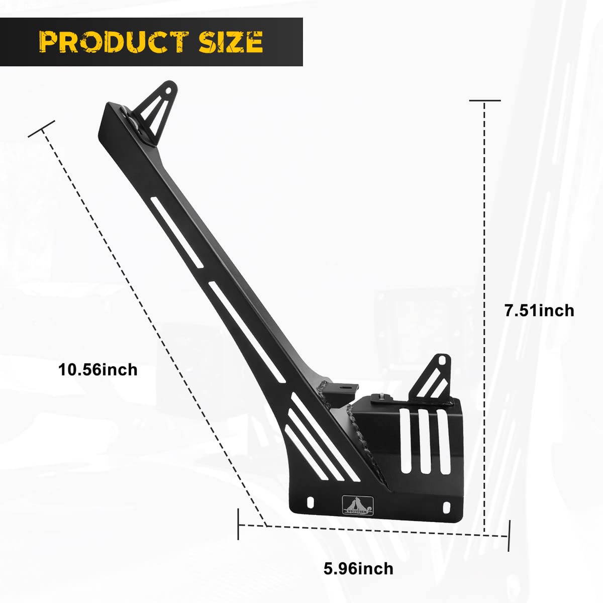 A-Pillar LED Lights Bar Mounting Brackets for Jeep 2018-2025 Wrangler JL/JLU, HAWKLEY 50 and 52 Inch Windshield Light Brackets for Jeep Gladiator JT 2019-2025