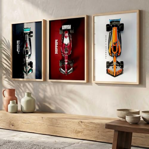 Image of kotart Big Sports Cars Framed Posters Gift Items for Boys Room Wall Decoration Bedroom Living Room Office Studio Decor | Car Poster Frame for Wall Decor Set Of 3 Size (14x20 Inch)