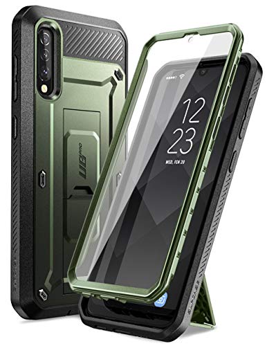SUPCASE Unicorn Beetle Pro Series Phone Case for Samsung Galaxy A50/A30s, Built-in Screen Protector Full-Body Rugged Holster Case for Galaxy A50 2019 Release (DarkGreen)