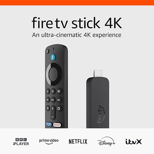 Amazon Fire TV Stick 4K, supports Wi-Fi 6, Dolby Vision/Atmos, HDR10+