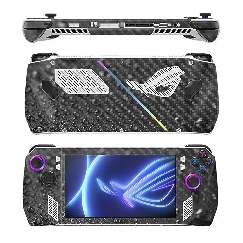 Image of MightySkins Carbon Fiber Skin Compatible with Asus ROG Ally - Dewdrop | Protective, Durable Textured Carbon Fiber Finish | Easy to Apply, Remove, and Change Styles