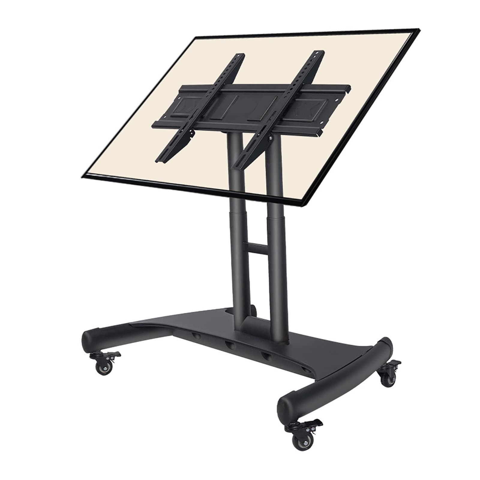 asdchZen Mobile/Rolling Tv Mount Stand,Low Height Monitor Cart For 32-70 Inch Tvs,Height Adjustable,90°Adjustable Viewing Angle