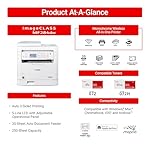 Canon imageCLASS MF284dw - Monochrome, Duplex, Wireless Laser Printer, Multifunction with Print, Copy, Scan, Auto Document Feeder, 1 Year Limited Warranty, 35 PPM, White - Image 3