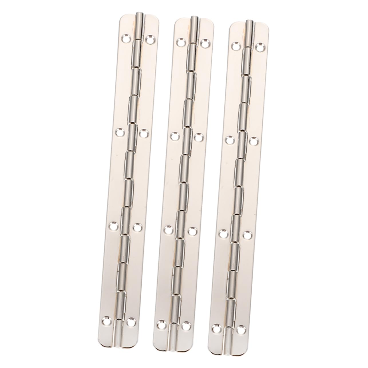VILLFUL 3pcs 180 Piano Hinge Piano Boat Hinges Heavy Duty Hinges Door Cabinet Hinge Stand Cabinets Plywood Home Hinges Silver Decor Transparent Display Log Continuous Hinge Stainless Steel