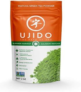 Ujido Summer Harvest Culinary Matcha, 2 oz., 46 Servings – Culinary Grade Japanese Matcha Powder – Gluten Free & Keto Friendly – Smooth, Mellow Flavor – for Teas, Lattes, Cooking, & Baking