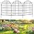 32.5 ft(L) x 26 in(H) Garden Fence, 30 Panels Arched Rustproof Metal No Dig Fence Garden Fence Border, Decorative Animal Barrier Fence with Ground Stake for Dog, Rabbit, Outdoor Yard Patio Decor