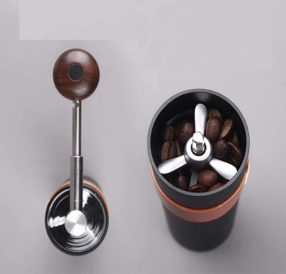 French Press Ręczne Młynki Do Kawy Metalowy Młynek Narzędzie Ze Stali Nierdzewnej Ręcznie Robiony Dzbanek Kawy(Black)