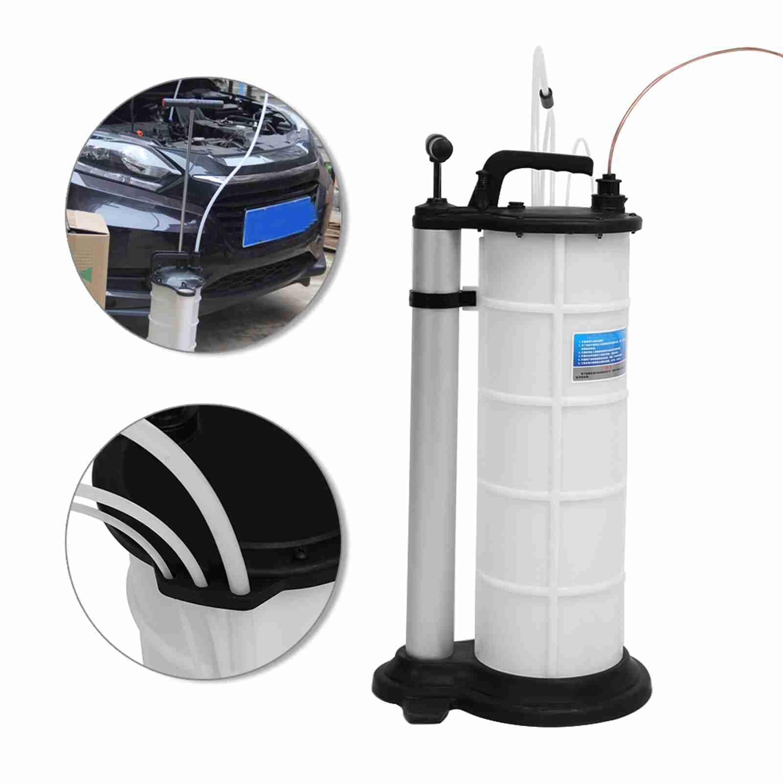 Bomba de extracción de agua de aceite de residuos de 9 L, bomba de succión de agua, líquido de transferencia al vacío, para coches y motocicletas