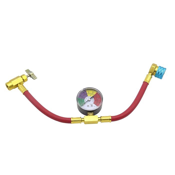 Buy R1234YF Refrigerant Charge Hose Kit, with 1/2 Acme LH Can Opener Tap Puncture Style, R