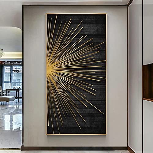 Affiche dorée de luxe KEBIA pour une décoration murale raffinée